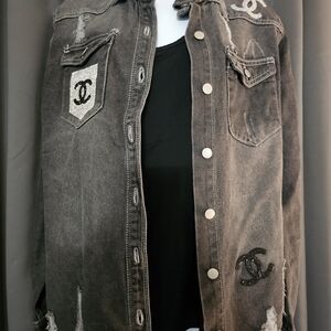 Women's Black Denim Jacket